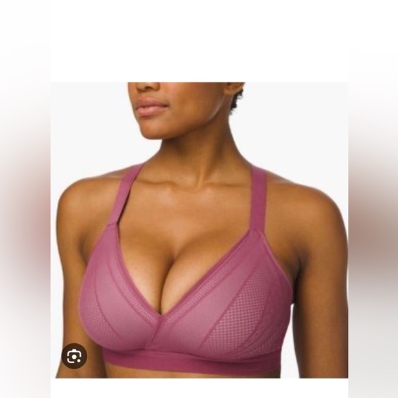 [34DD] 2019 Lululemon Awake To Lace Bra In Plumful Smoky Blush - Picture 2 of 6